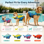 RosyPaw™ Dog Life Jacket with Chin Float