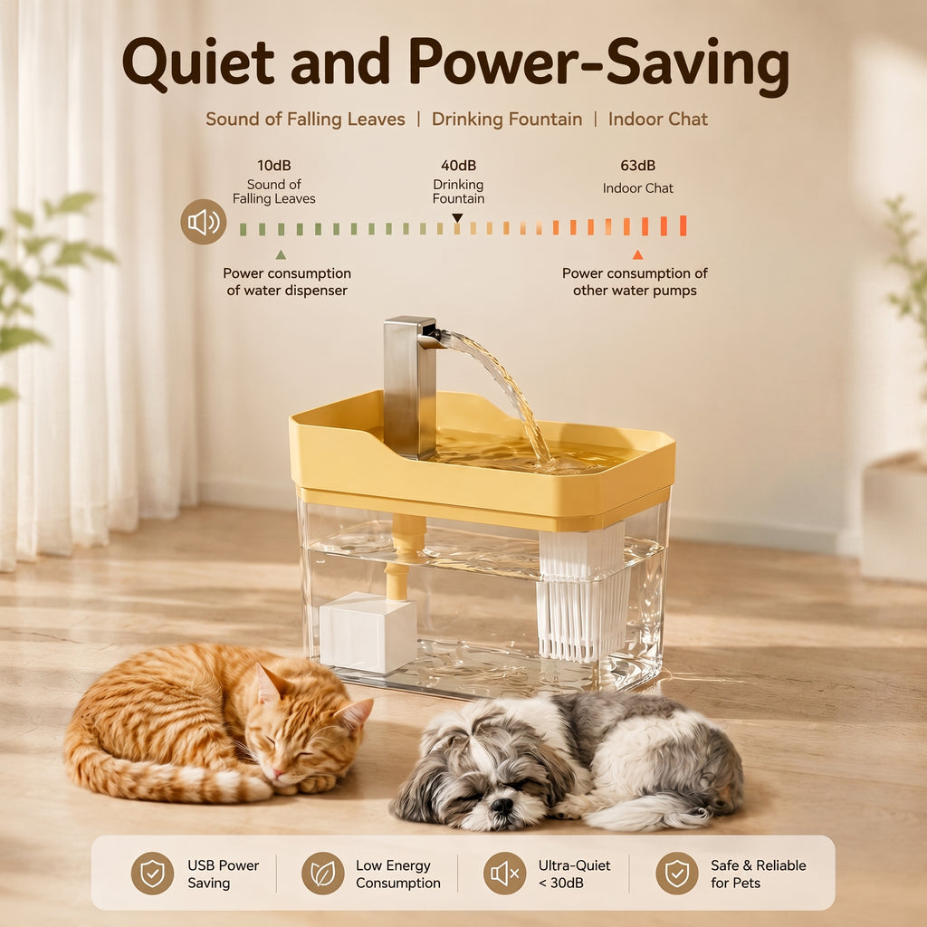 RosyPaw™ Filtered Pet Water Fountain