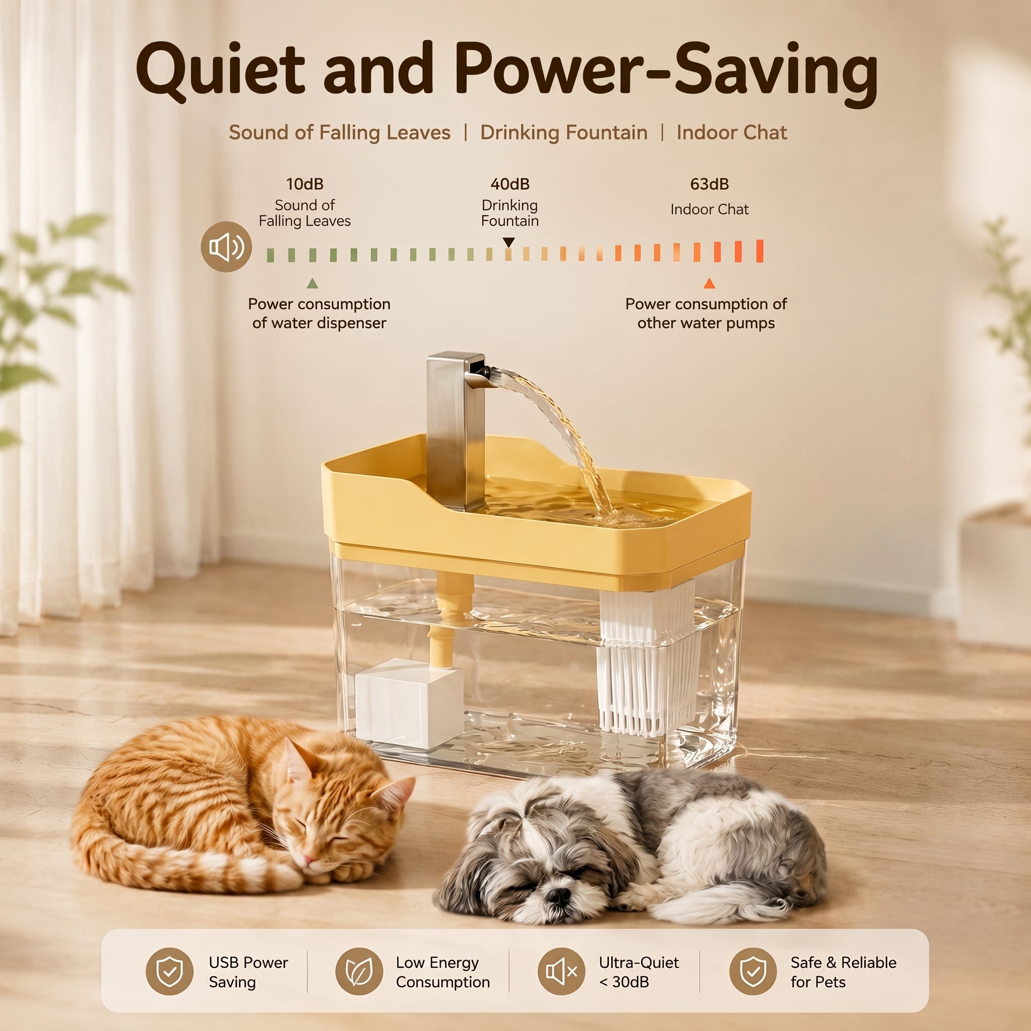RosyPaw™ Filtered Pet Water Fountain