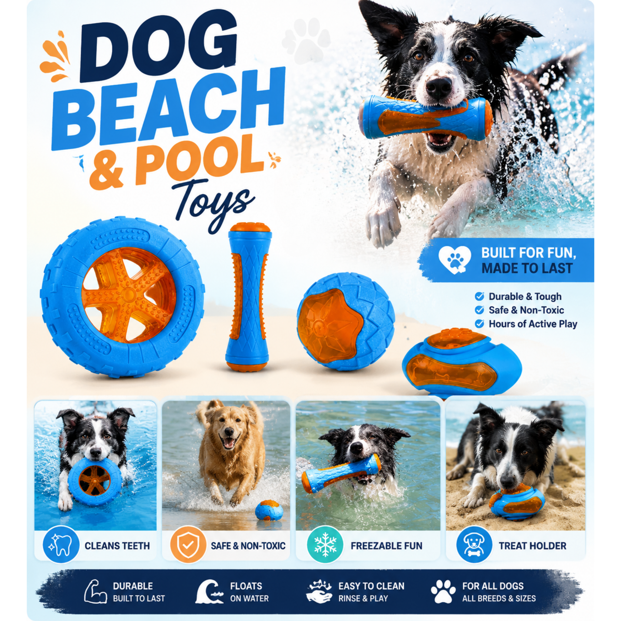 RosyPaw™ Dog Life Jacket with Chin Float
